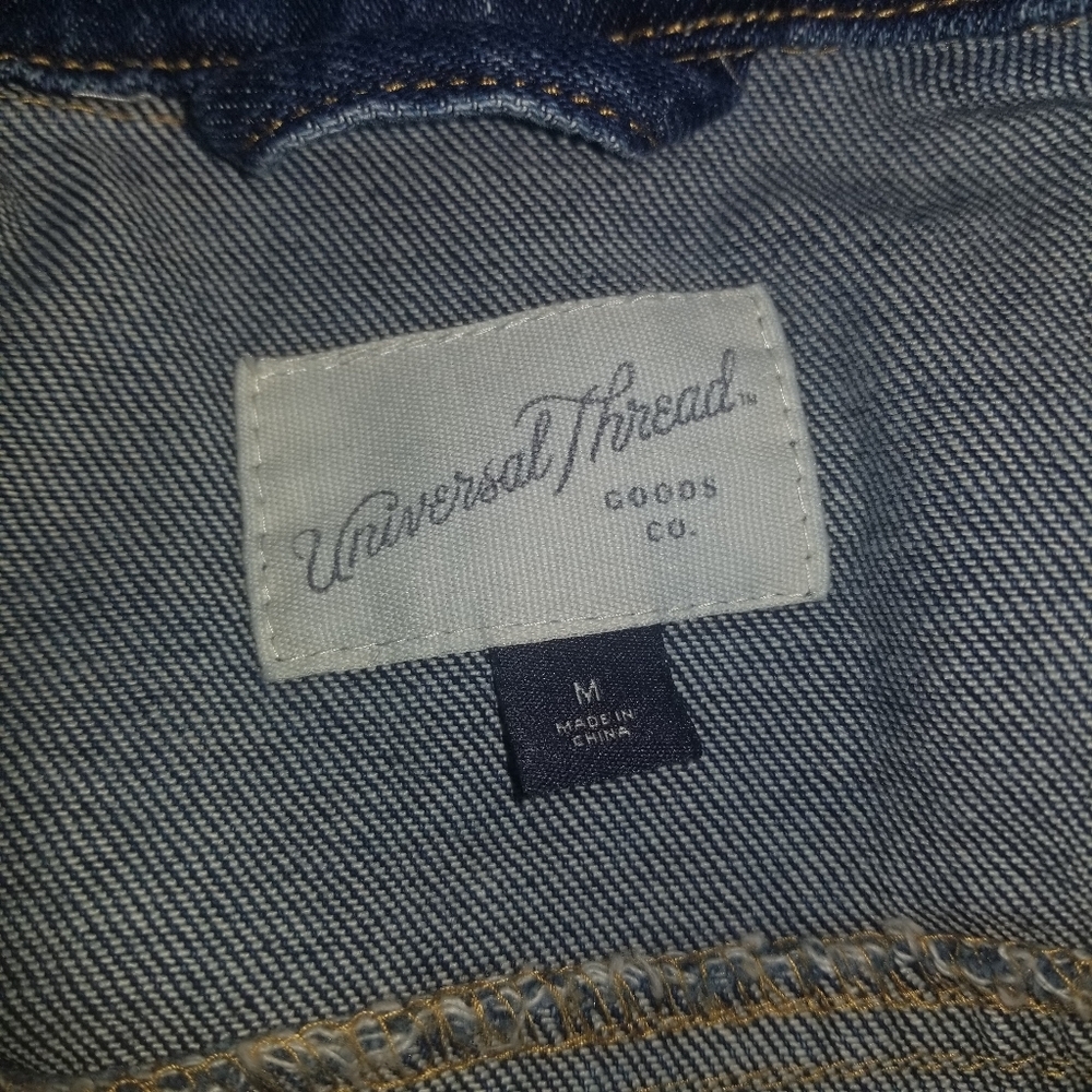 Universal Thread Destressed Denim Jacket - image 6